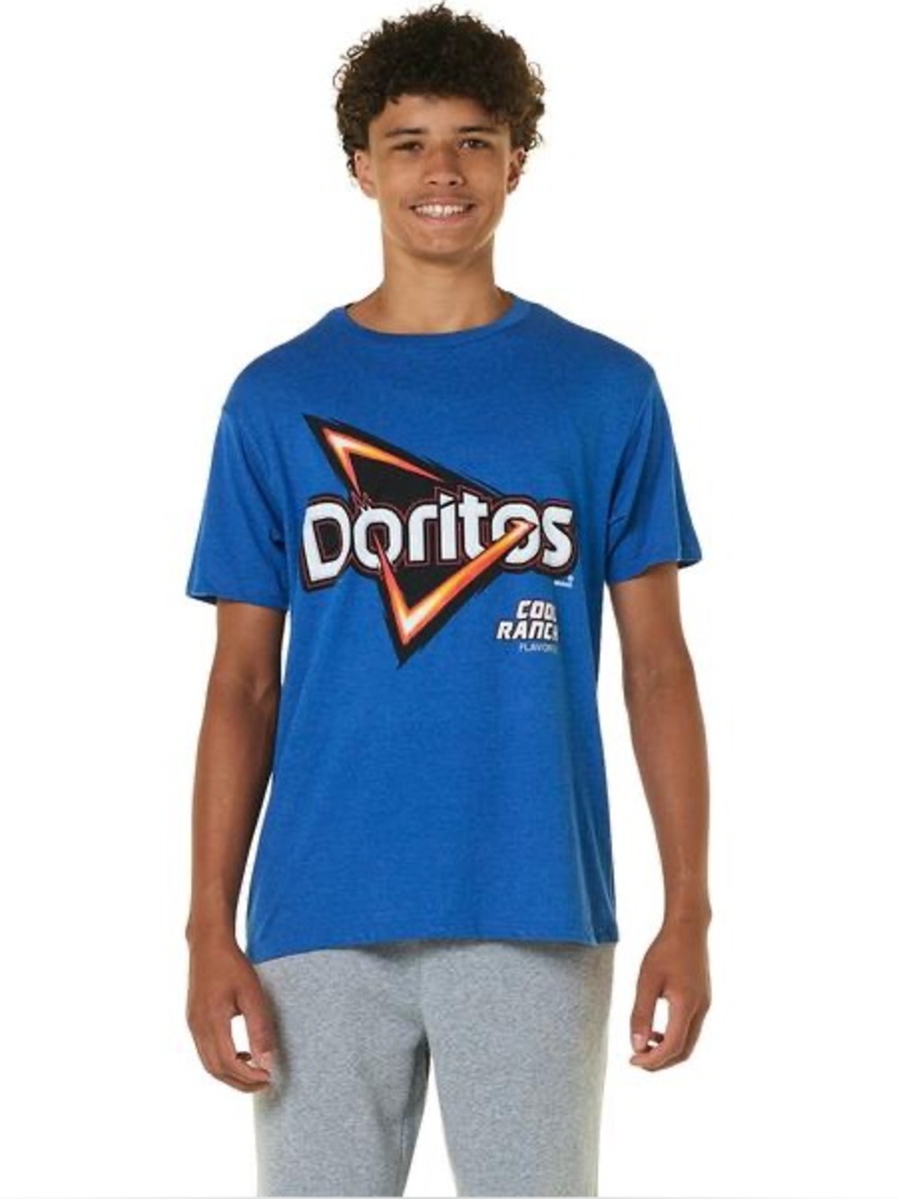 Doritos Cool Ranch Graphic Tee Shirt Short Sleeve Blue - Size S